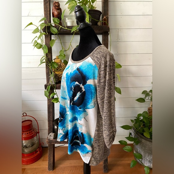 Style & Co: Floral Top Knit Blouse - Picture 12 of 17